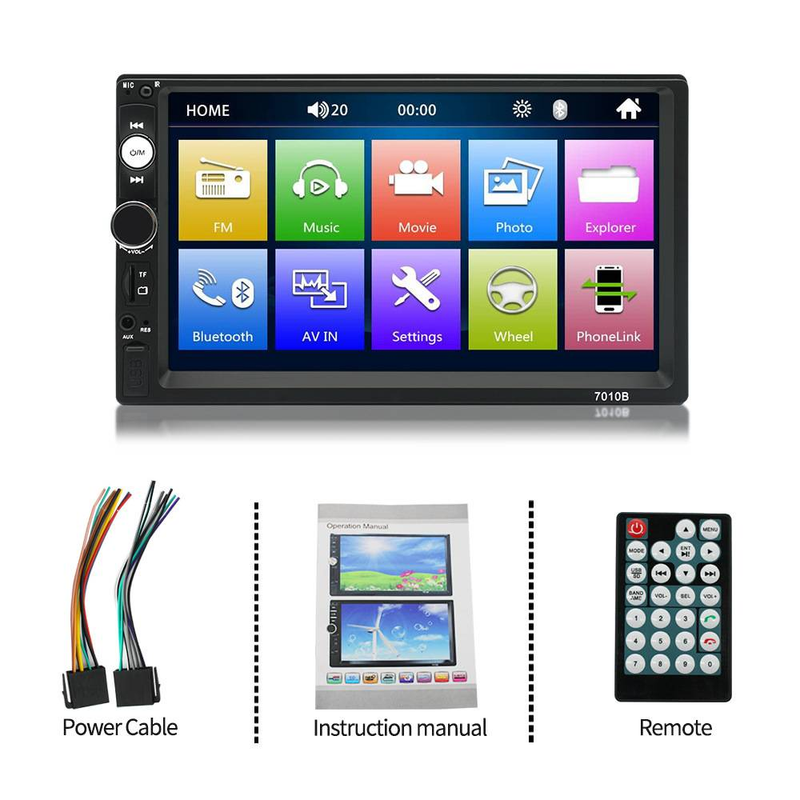 7 Inch Player Bluetooth Touch Screen Stereo Radio Car MP4 & MP5 Players_autovado.com