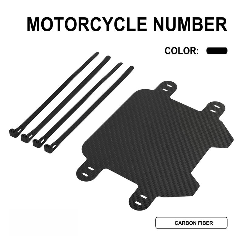 Carbon Fiber Front Fender Number Plate For Off-Road E-Bike & Motorcycle Customization - Lightweight & Durable - 22.3x15.9x1cm (S-20-QF Model)_autovado.com
