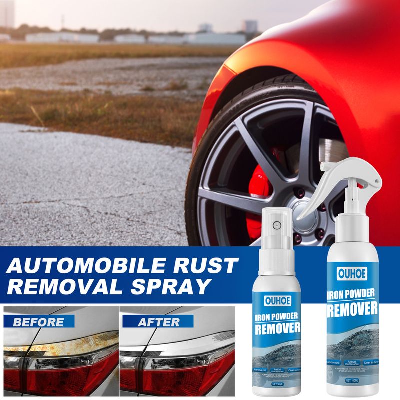 OUHOE Auto Iron Powder Rust Remover Spray Rust Remover Auto Products Stain Remover Rust Remover Cleaning Products_autovado.com