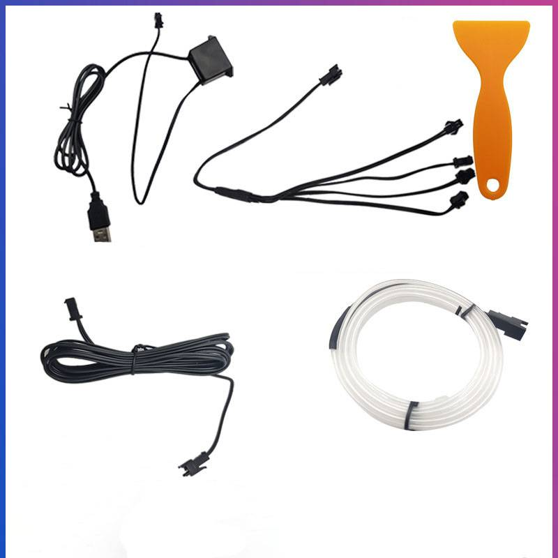 EL cold light guide car atmosphere light bar car atmosphere light universal model _autovado.com