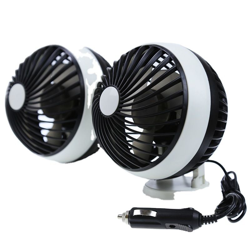 Taigu Special Offer 5.5-inch LED Brushless Electric Fan Silent Spherical Double Head Car Turbofan_autovado.com