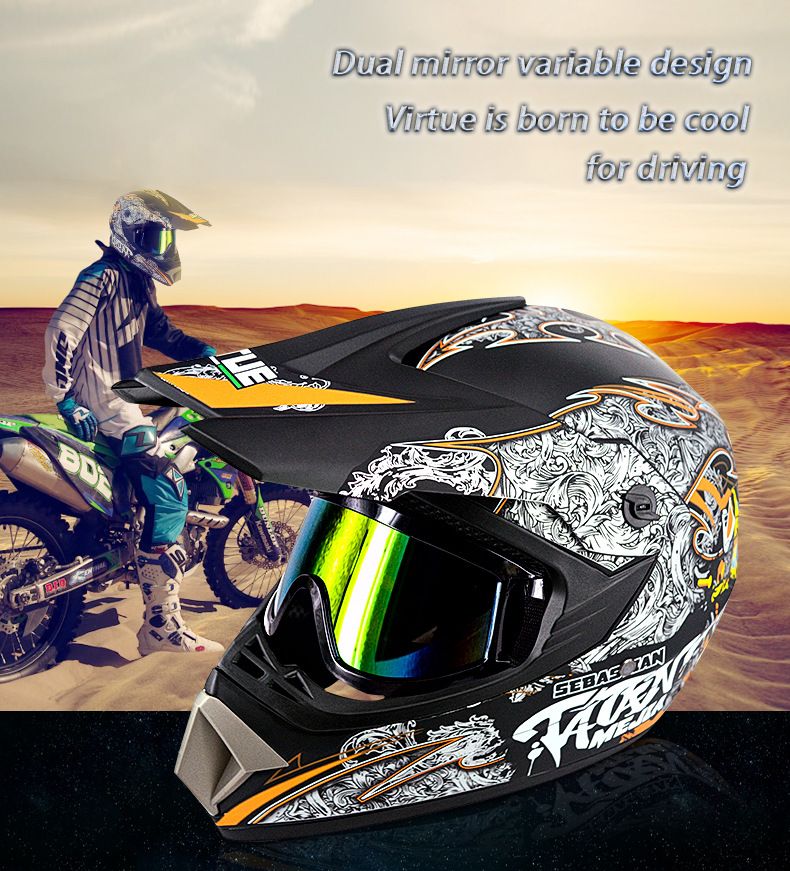 Electric beach Cross country helmet Mountain downhill cool full helmet kids teen kart helmet_autovado.com