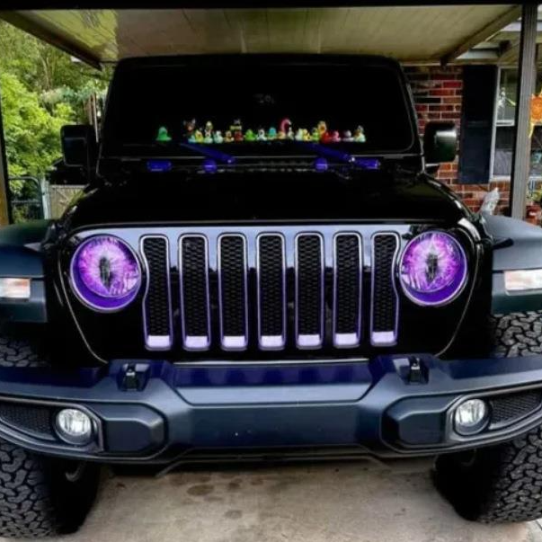 Beast Eyes Car Stickers Wrangler Headlight Stickers Beast Eyes Headlight Decals Headlight Stickers_autovado.com