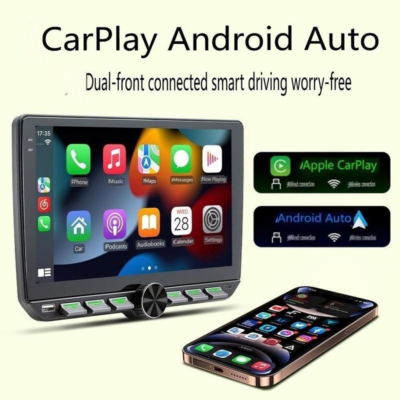 10.1" 8-Core 4G Android Car Stereo With Wireless CarPlay - HD Touchscreen GPS Navigation System & Backup Camera, Bluetooth 5.0 Support Android Auto_autovado.com
