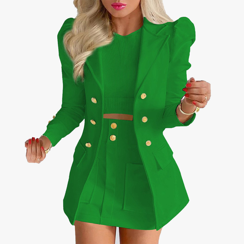 new women's clothing printing elegant temperament commuting slim suit suit_autovado.com