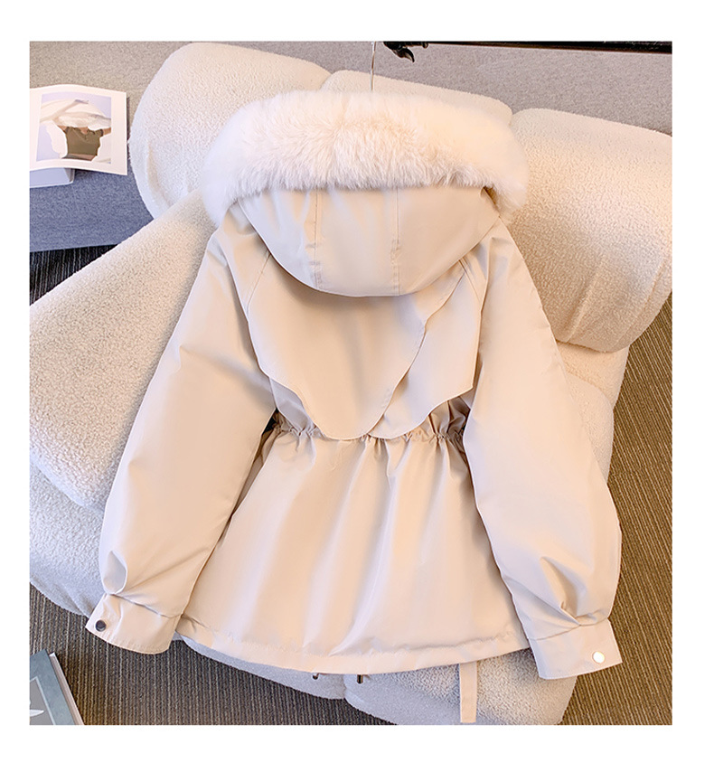 Women's Winter Jacket Fashionable and Versatile Plus Velvet Thick Fur All-in-One Jacket_autovado.com