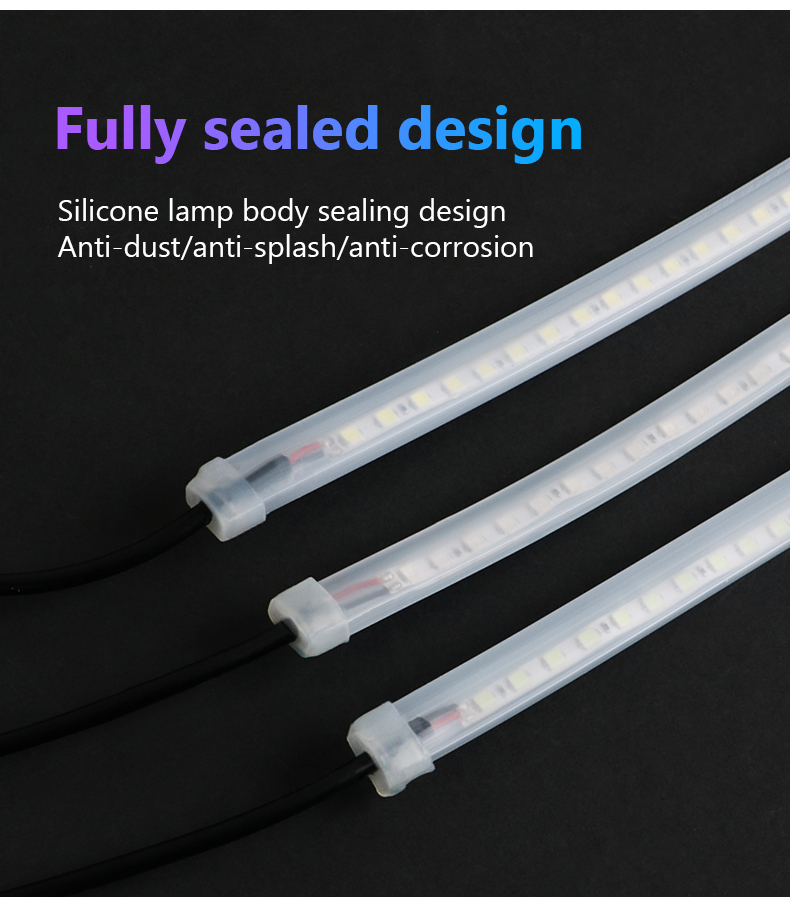 LED Car Hood Atmosphere Lght Strip Waterproof Auto Exterior Decoration Lighting Decorative Headlights Ambient Lamp 12V Universal_autovado.com