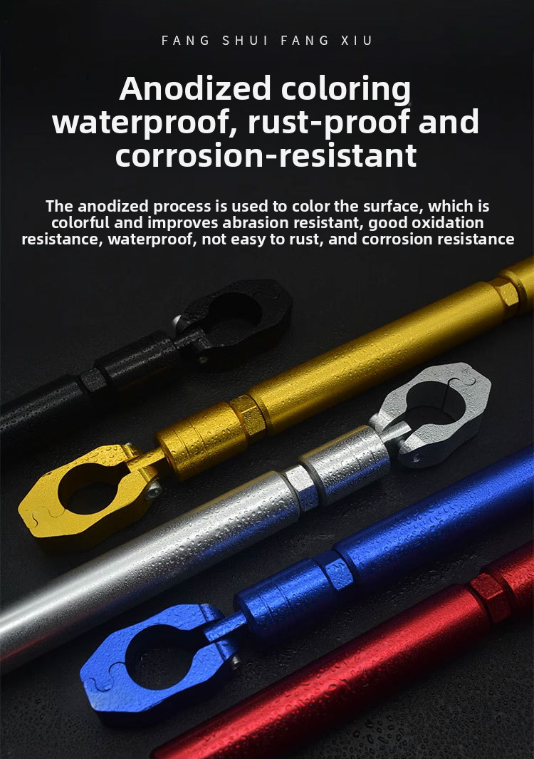 Motorcycle Modification Thickened Crossbar Extension Handlebar Balance Pull Rod Electric Vehicle Reinforced Headstock_autovado.com