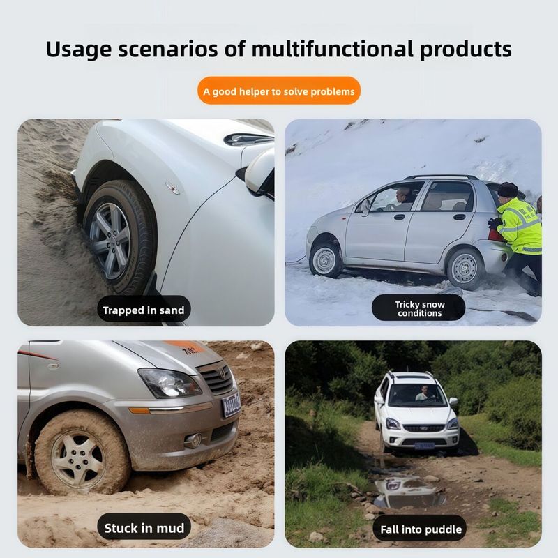 New Car Zhongheng Tire Anti-Slip Pad Self-Rescue Escape Mat Anti-Skid Emergency Tool_autovado.com