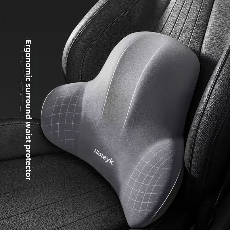 Logo Customized High-end Car Small Headrest Lumbar Support Memory Foam Cushion Lumbar Cushion Backrest Lumbar Pillow Car Neck Support_autovado.com