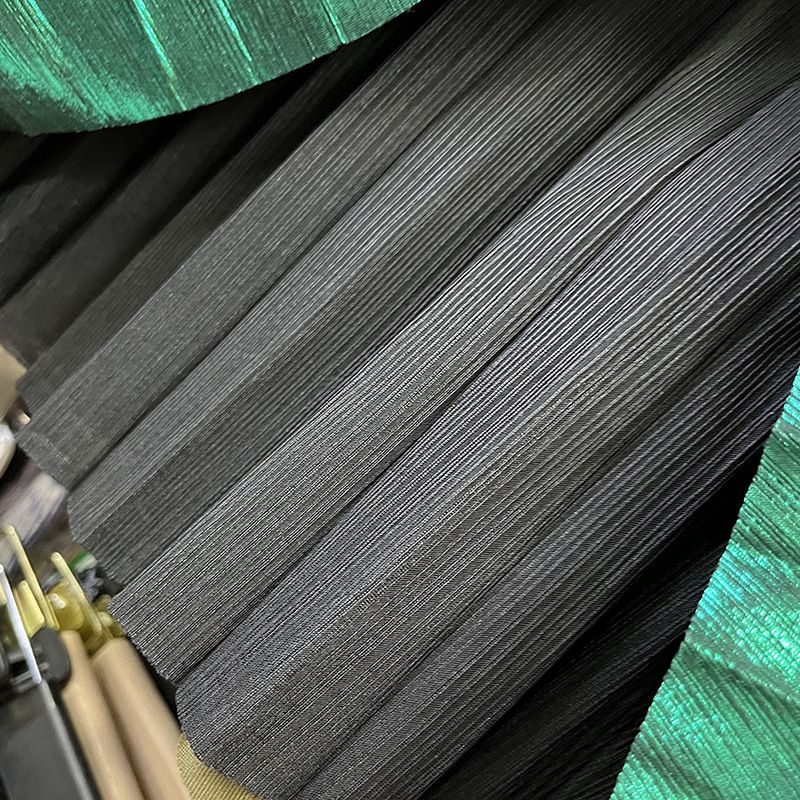 Women's Clothing autumn new high end metallic shiny silk pleated skirt high waist A line long skirt for women_autovado.com