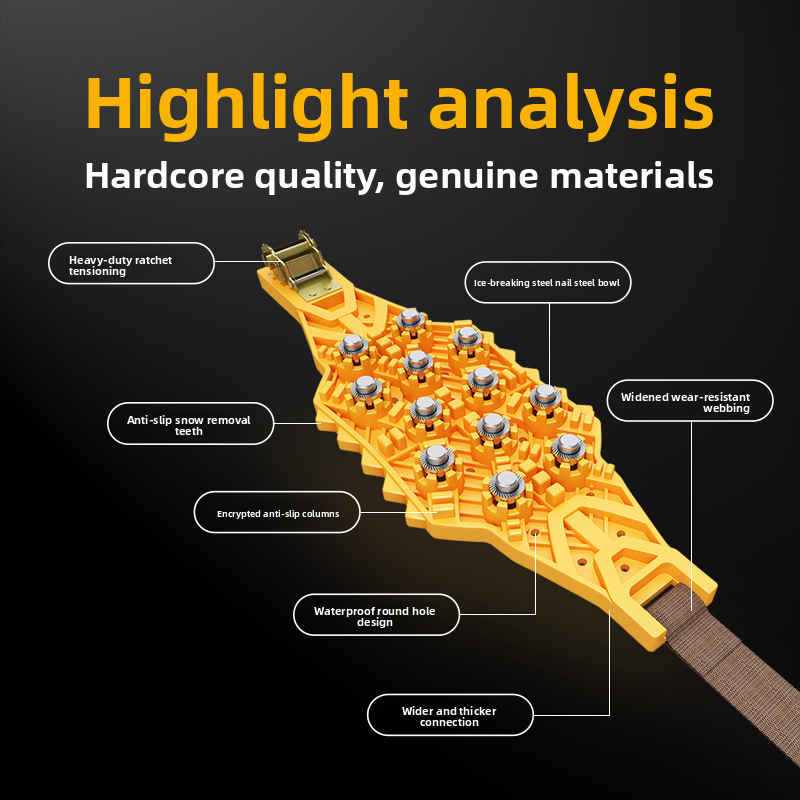 New Universal Cars, Off-Road Vehicles, SUVs, Crawler Snow Chains, Special Anti-Slip Chains For Car Tires_autovado.com