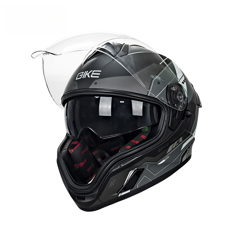 Cycling With Dual Lenses Men Women, Large Tail Wing, 3C Motorcycle Riding, Cool And Personalized Safety Full Helmet For_autovado.com