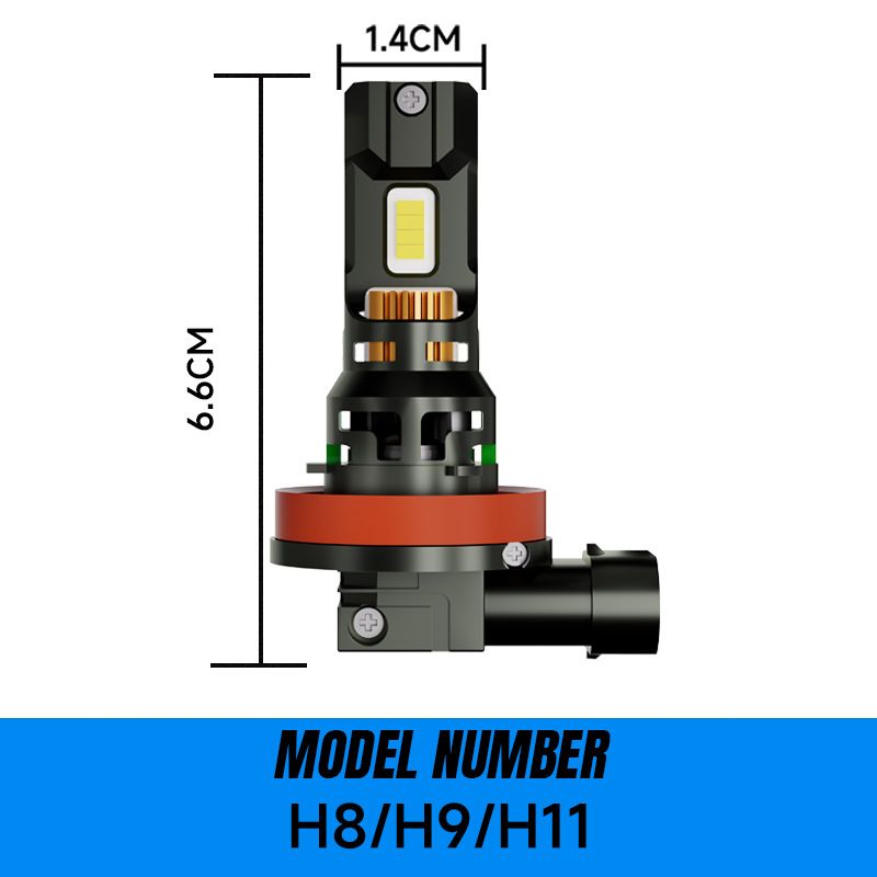 New Car Led Headlights High Power D9 Plug-in H7 H11 H4 Near And Far Light Integration_autovado.com
