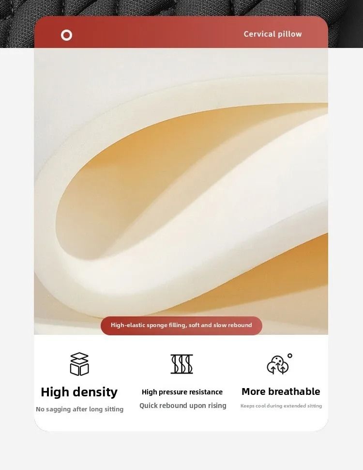 New Breathable Nappa Leather Non-slip Car Sponge High Rebound Pad Cushion Four Seasons Universal Auto Seat_autovado.com