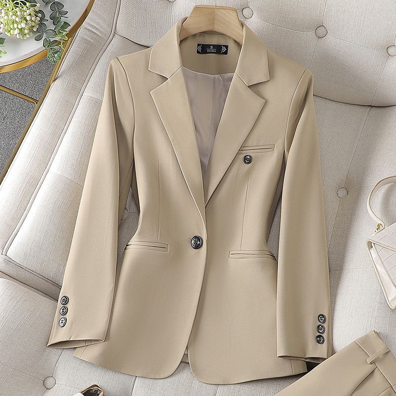 Women's Clothing long sleeved professional suits and trousers formal suits for interview sales work clothes _autovado.com