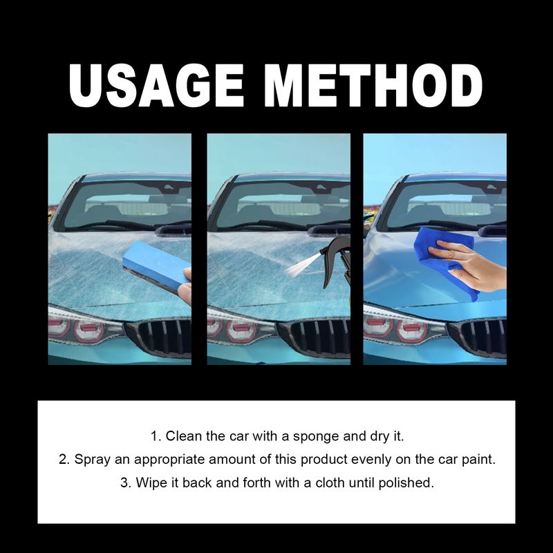 Rayhong 3pcs/set Coating Agent 3-In-1 Oil Removal Polishing Protection Repair Scratches Car Paint Cleaning And Maintenance Coating_autovado.com