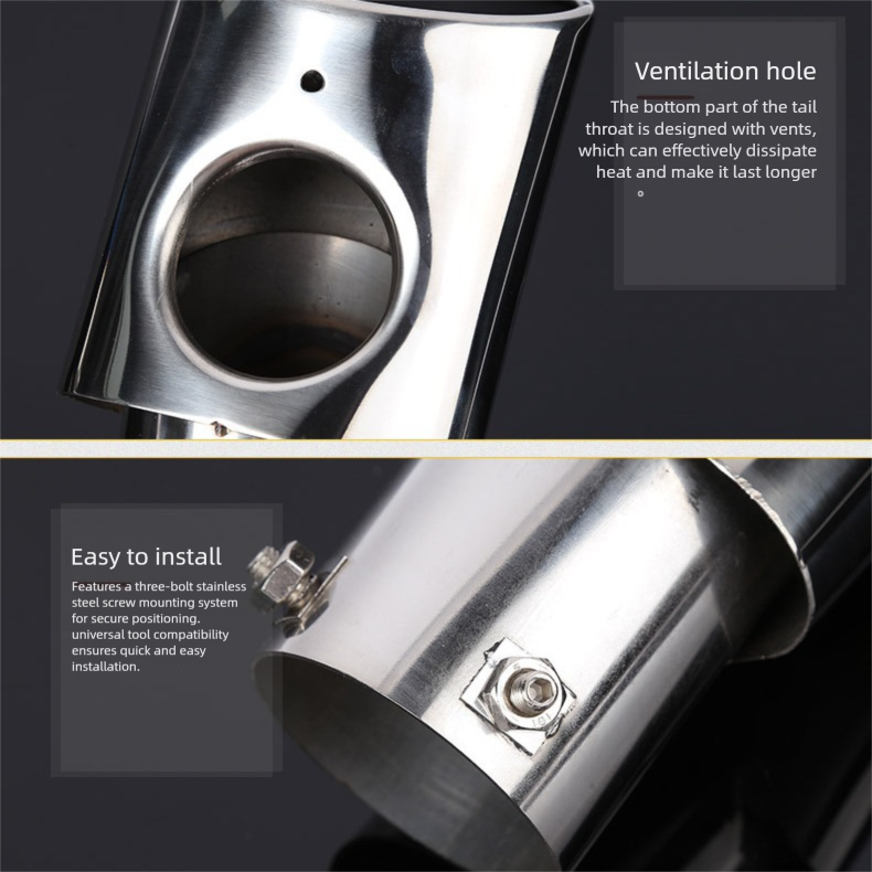 Cross-Border Hot Sale Suitable For CRV Range Rover IX35 Car-Specific Tail Muffler Car Exhaust Pipe Silencer Tailpipe_autovado.com