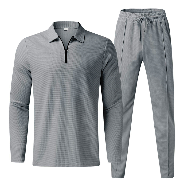 Men's Clothing Casual Men Fashion Men's POLO Shirt Suit Trendy Casual Sports Suit_autovado.com