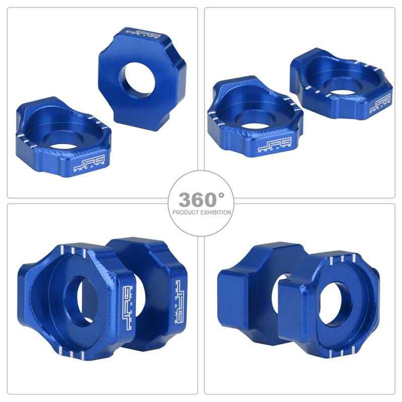 JFG J-2001 Motorcycle Chain Adjuster For Dirt Bike Rear Wheel - Universal Fit For Off-Road Modifications (Black/Red/Blue/Gold/Orange)_autovado.com