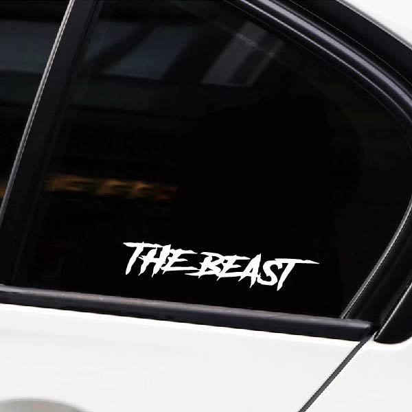 THE BEAST Beast Personalized Creative Trendy English Car Sticker Decoration_autovado.com