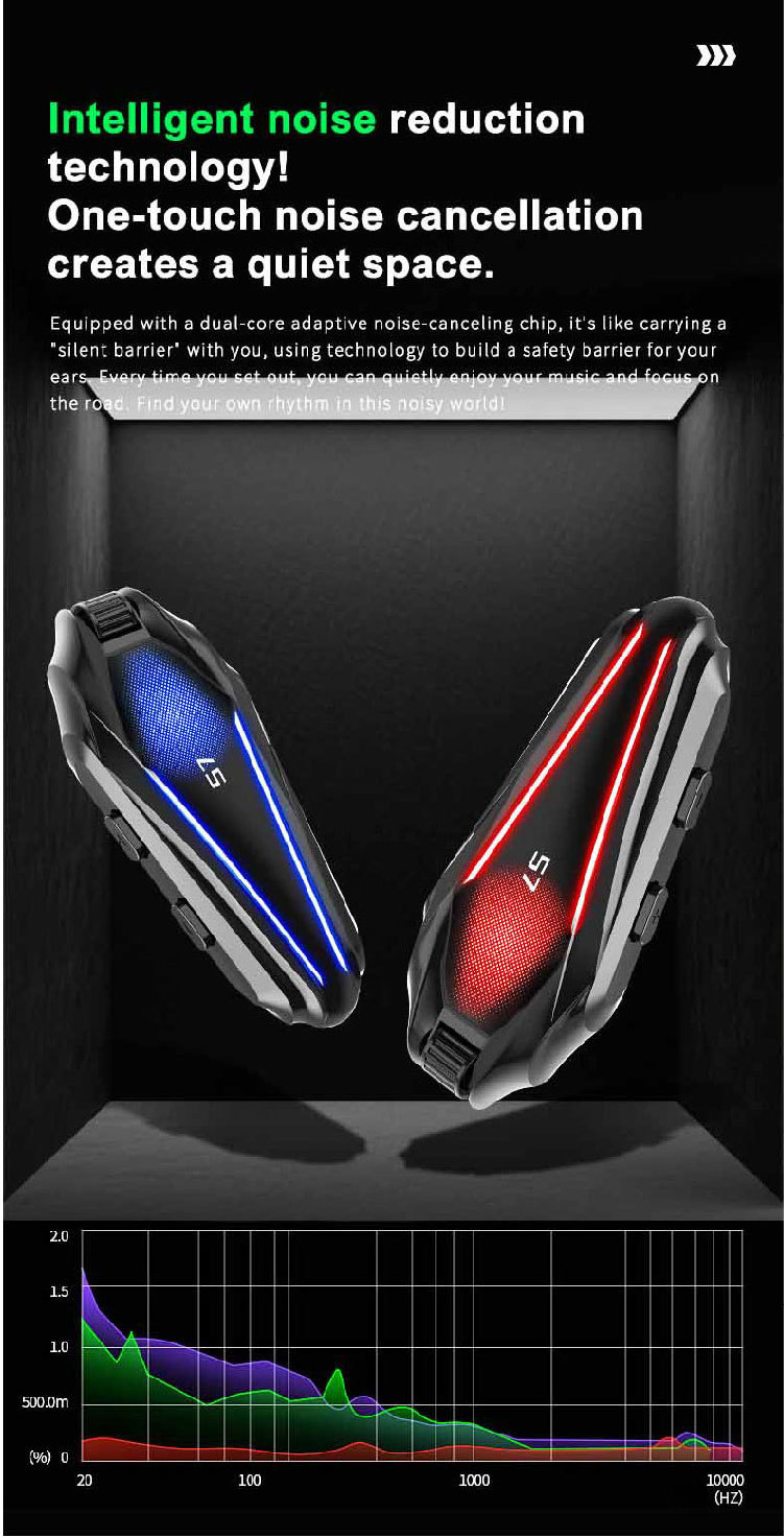 S7 External Helmet Bluetooth High Sound Quality Waterproof Anti-Freeze Noise Reduction Team Riding Intercom Headset_autovado.com