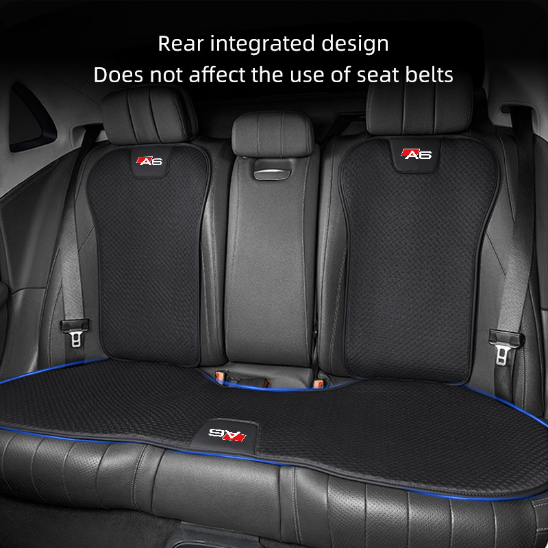 Breathable Ice Silk Car Front/Rear Cover For AUDI A1 A3 A4 A5 A6 A7 A8 Q3 Q7 Q8 TT Non-slip Auto Seat Protector Cushion_autovado.com