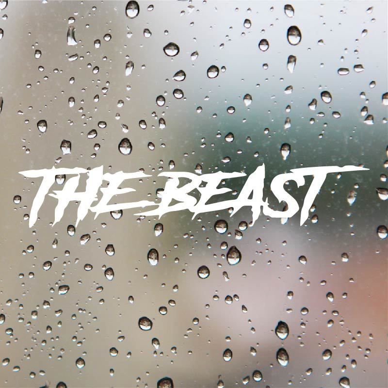 THE BEAST Beast Personalized Creative Trendy English Car Sticker Decoration_autovado.com