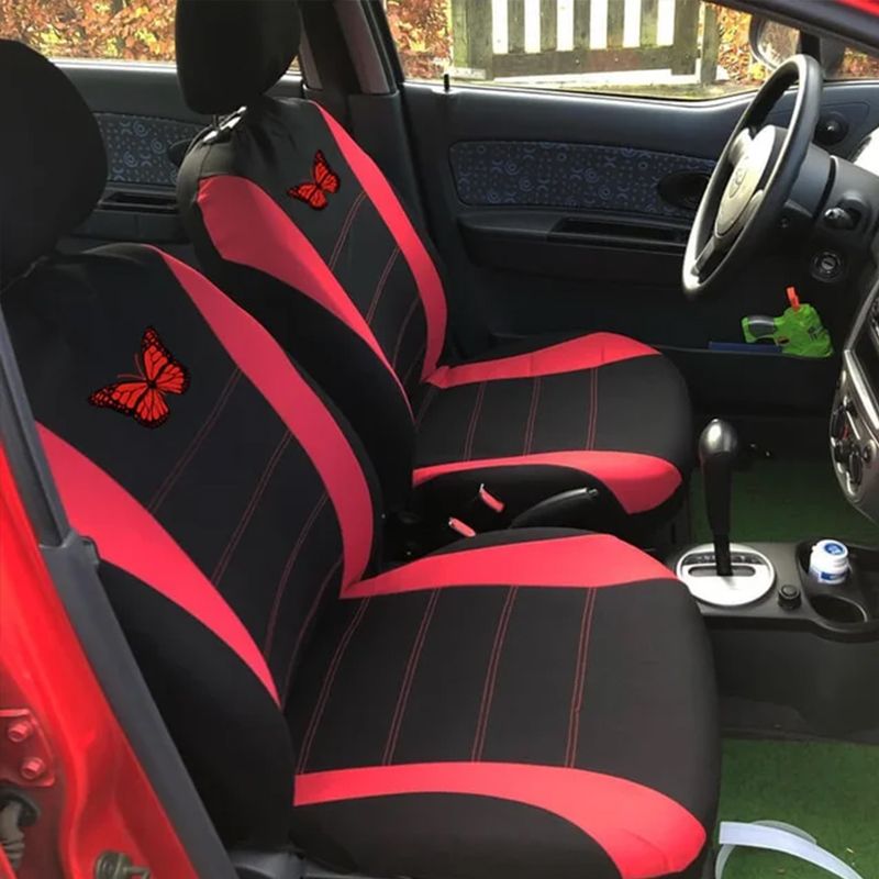 Butterfly Universal Cover Protection SUV Seat Protecto Covers Women Car Interior Accessories_autovado.com