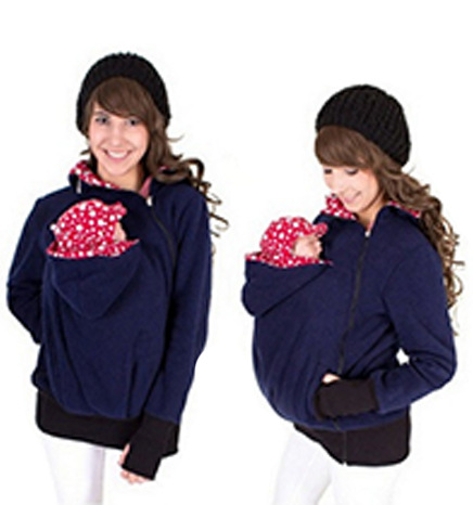 Women's Clothing Autumn and Winter Three in One Removable Baby Bag Mother Sweater Jacket Women's Clothing_autovado.com