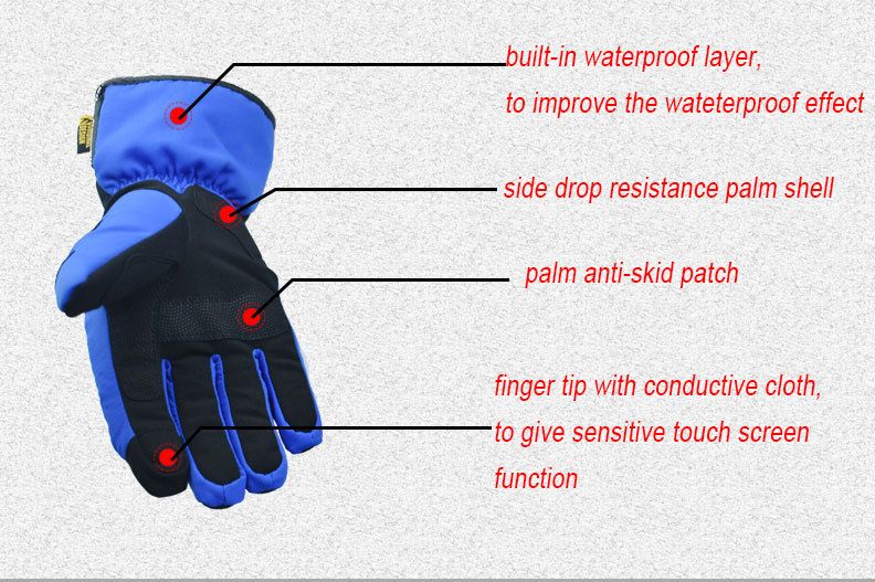 MADBIKE Winter Motorcycle Touchscreen Waterproof Drop-proof Warm Riding Off-road Thickened Long Carbon Fiber Gloves_autovado.com
