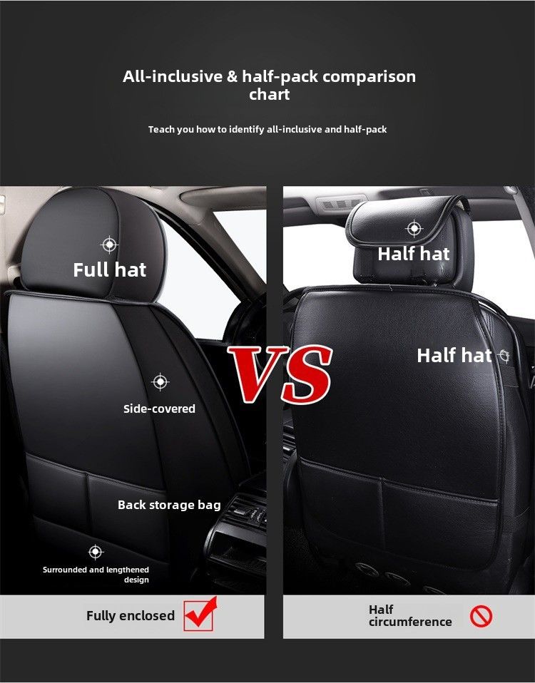 Car Cushion Four Seasons Suitable Cute All-inclusive Seat Cover Summer Full-enclosed Seat Cushion Goddess Leather Seat Cover New_autovado.com
