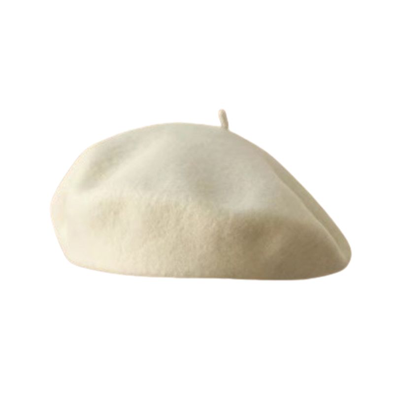 Hot Sale Stylish Chic Solid For Work And Party Winter Wool Hat Beret Hats Daily_autovado.com