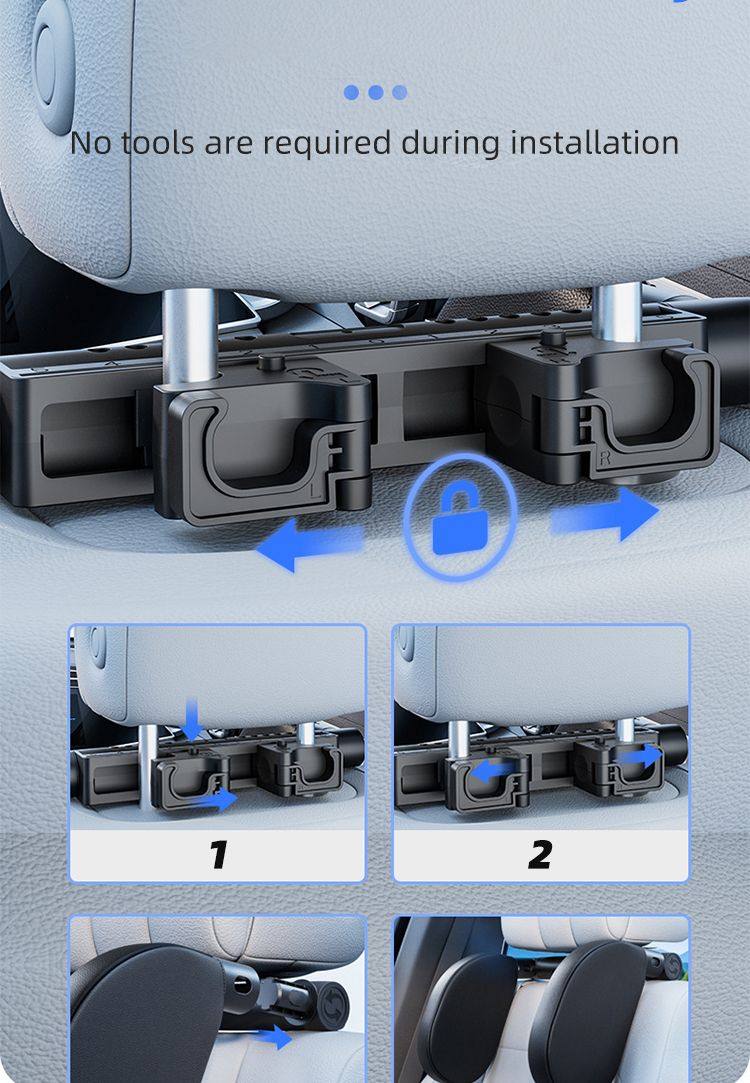Seat Headrests Interior Accessories Side Rests 45D Memory Foam Car Universal Sleep Neck Pillow_autovado.com
