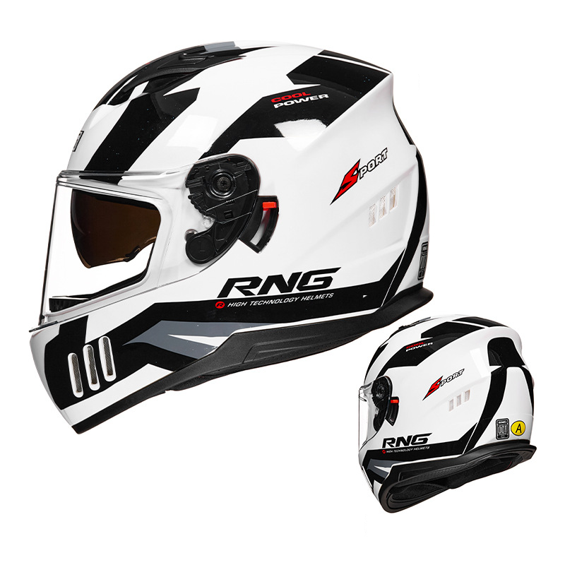 Motorcycle helmet Motorcycle helmet Men's and women's double lenses full helmet riding Full face helmet_autovado.com