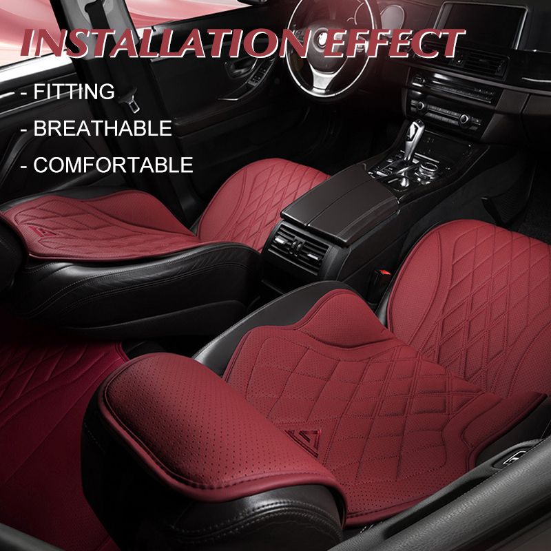 Universal Cushion Nappa Leather Breathable Covers Comfortable Four Seasons Auto Seat Protector Car Chair Pads_autovado.com