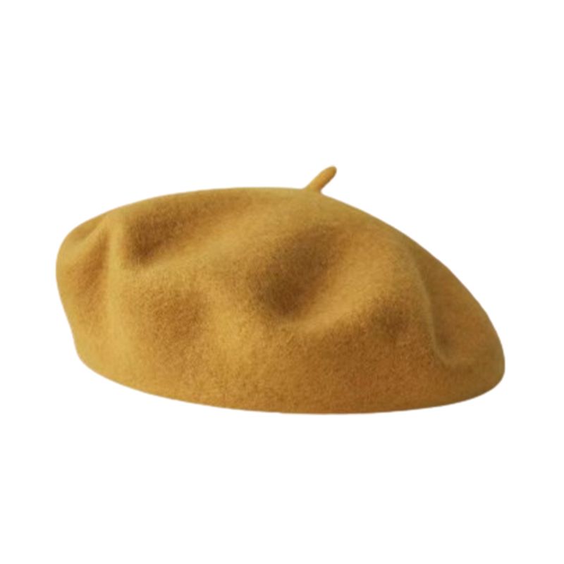 Hot Sale Stylish Chic Solid For Work And Party Winter Wool Hat Beret Hats Daily_autovado.com