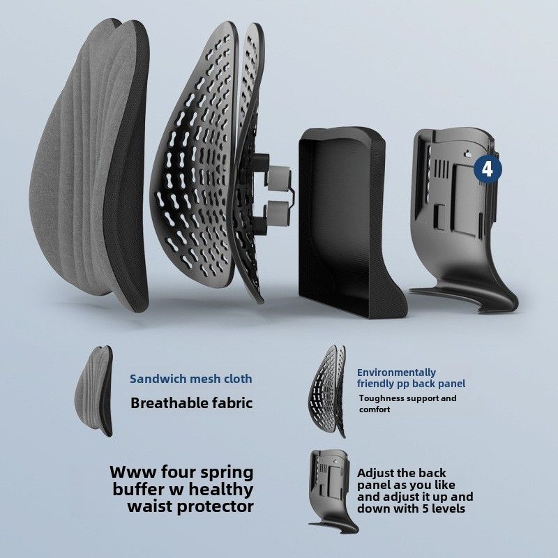 Car waist support waist support office cushion back cushion car cushion ergonomic design waist cushion waist pillow_autovado.com