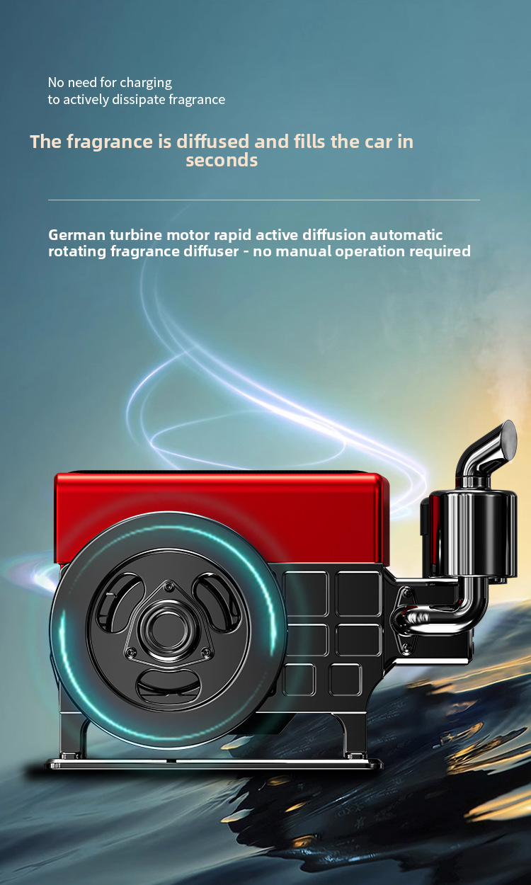 Solar Powered Light-Sensitive Long-Lasting Fragrance Diffuser Car Interior Decoration Wealth Machine Ornament High-End_autovado.com