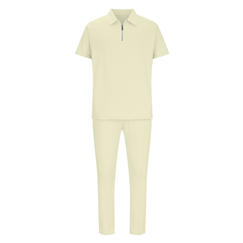 Men's Basic Solid Color Casual Sports Suit_autovado.com