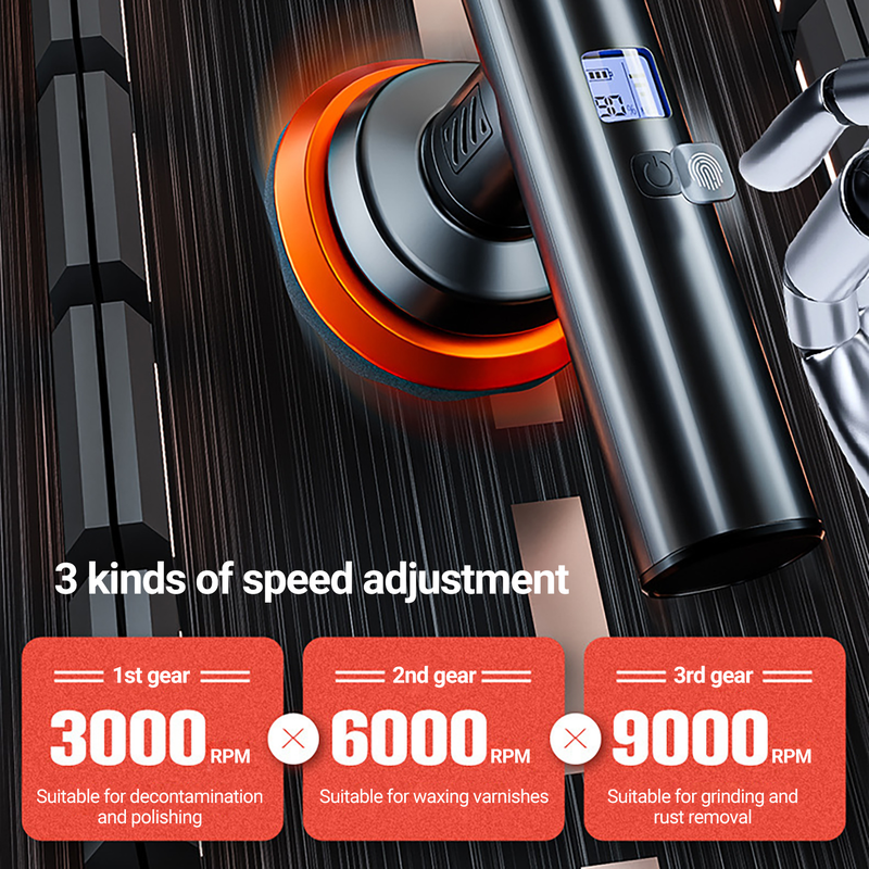 Fuzhongfu Car Waxing Machine Professional Powerful Portable Electric Wireless Car Polishing Machine for Car Shop_autovado.com