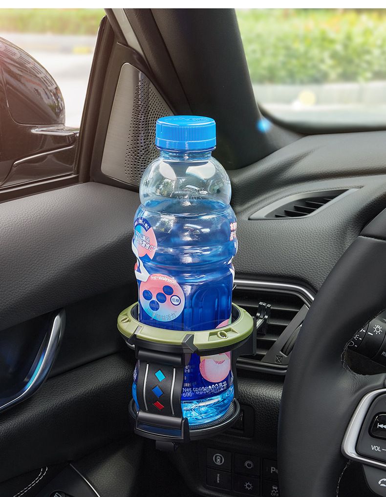 Car water cup holder car air conditioning outlet beverage holder milk tea cup holder ashtray fixing bracket with Hook_autovado.com