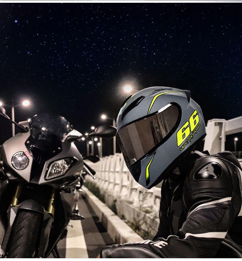 Certified National Standard Motorcycle Helmet Full Helmet Men's and Women's Winter Warm Safety Four Seasons Knight Electric Motorcycle Full Helmet_autovado.com