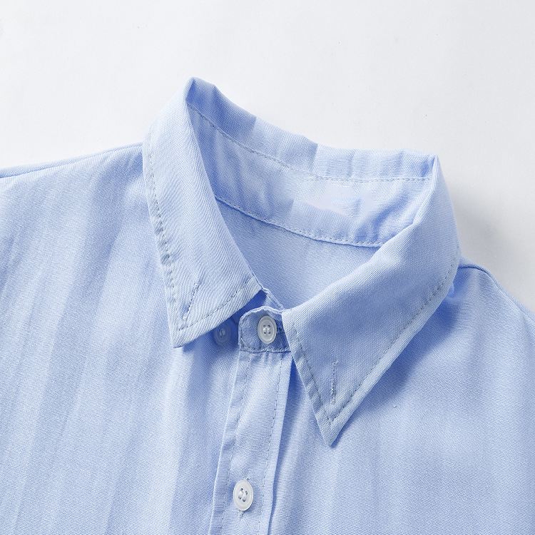 Men's long sleeve shirt Men's shirt Korean version of non-ironing slim solid color young casual men's wear_autovado.com