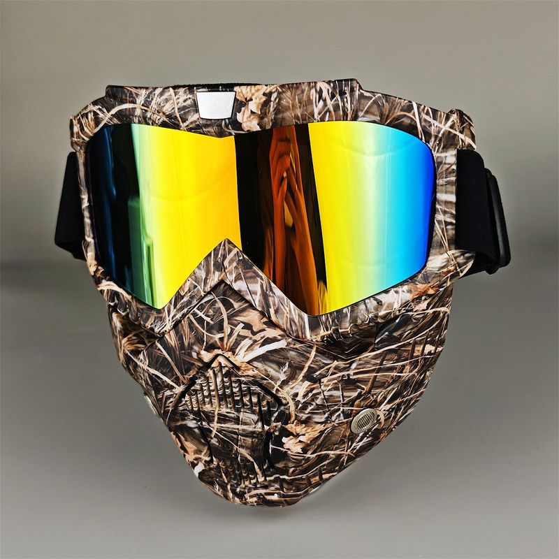 Detachable Motorcycle Snow Goggles With UV400 Protection – Windproof, Anti-Dust, Unisex Riding Mask – Multiple Lens Colors Available_autovado.com