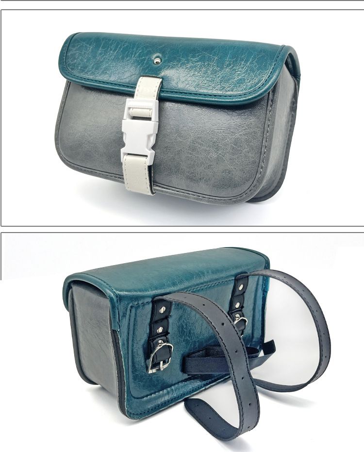 Electric Scooter Front Cargo Pocket Decoration Accessories Motorcycle Leather Hanging Bag Waterproof Yadi No. 9 Emma_autovado.com