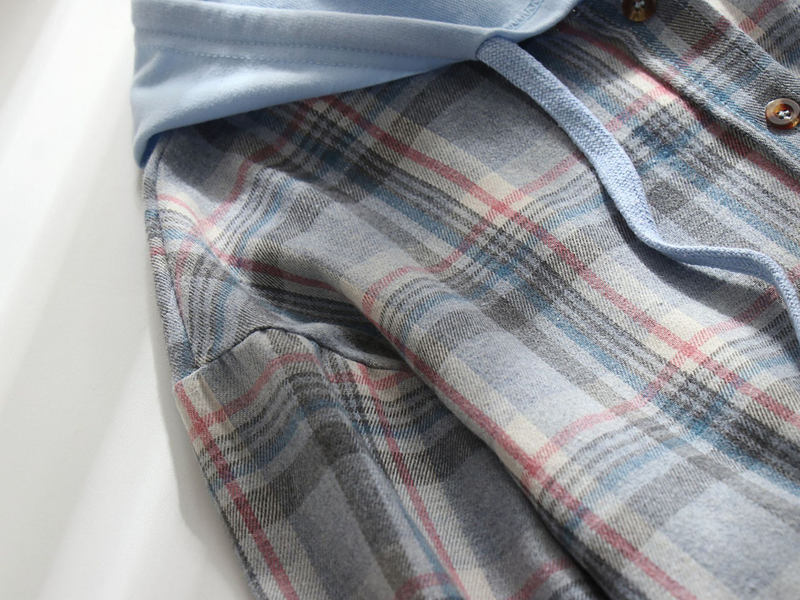Women's Clothing autumn and winter new hooded sweatshirt buttoned casual shirt jacket_autovado.com