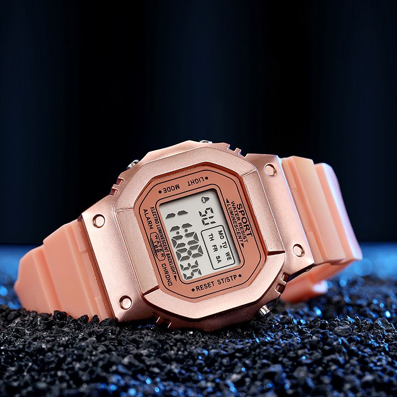Unisex Unicorn Couple Square Electronic Watch Student Watch Women's Simple Luminous Waterproof Sports Men's Fashion Watch_autovado.com