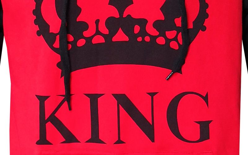 Men's Clothing autumn and winter new hooded pullover color matching couple sweatshirt_autovado.com