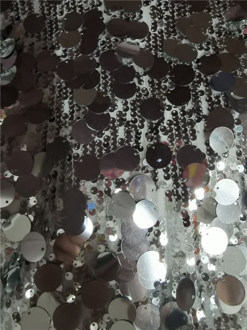 Women's Clothing sequin dress round neck fashion party high street hot girl short skirt_autovado.com